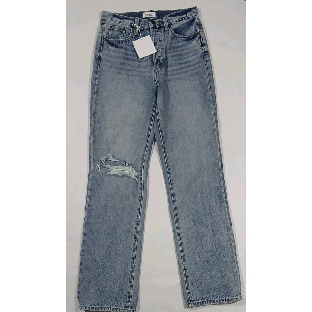 New Pistola Cassie Super High Rise Straight Leg Jeans